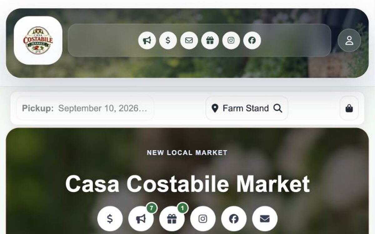 Fairfield Farm Stand website screenshot